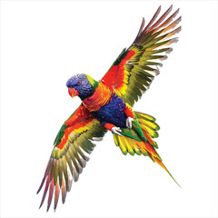 Parrot flat vector illustration Parrot cartoon vector illustration