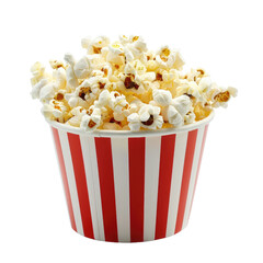 Popcorn bucket white background 