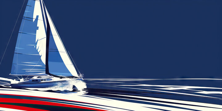 Nautical and Maritime: Navy blue, white, and accents of red create a classic nautical theme. This scheme is often used in maritime events, yacht club branding, and coastal destinations