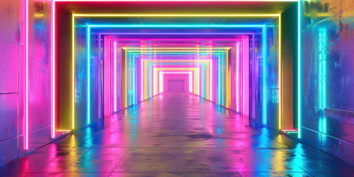 Retro Neon: A combination of bright neon colors like hot pink, electric blue, and neon green creates a retro and nostalgic atmosphere. This scheme is often used in 80s-themed parties, retro arcade des