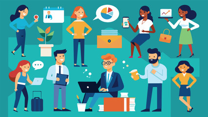 Business Concept illustrations. Mega set. Collection of scenes with men and women