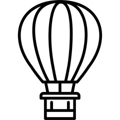 Obraz premium Hot Air Balloon Icon