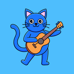 Cat dancing to guitar music