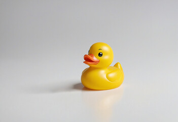 Rubber ducky cut-out for children's bath time fun