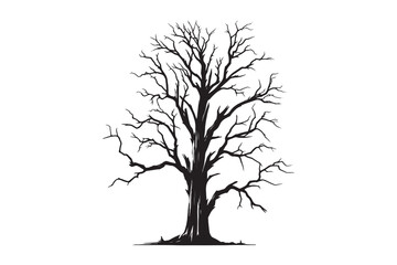 Tree Silhouette Vector Illustration