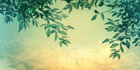 Nature-Inspired: A simple nature-inspired background, such as a soft gradient sky or a subtle leaf pattern, can add a touch of tranquility