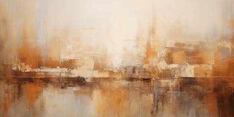 Graphic abstract draw paint ink watercolor decoration background surface texture canvas with beige bronze brown colors scene