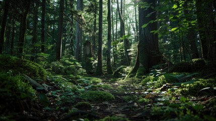 Obraz premium A photo captured in a forest