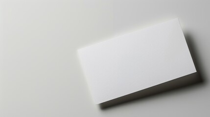 Blank white card