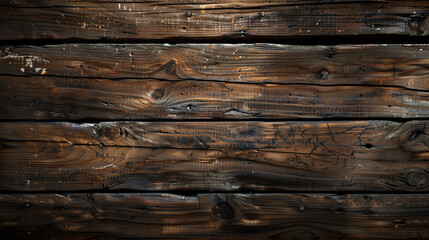 Fototapeta premium Close-up of Rustic Wooden Wall