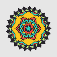 Vector bright mandala