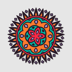 Flower mandala vector