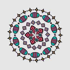 Colorful mandala vector