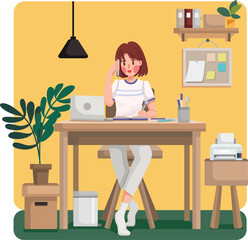 Illustration Work from home