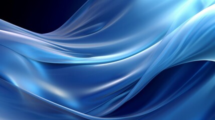 Fototapeta premium A dynamic and modern 3D illustration of numerous blue cubes clustered together, creating a textured and geometric pattern. The varying shades of blue and the glossy finish give the image a sense 