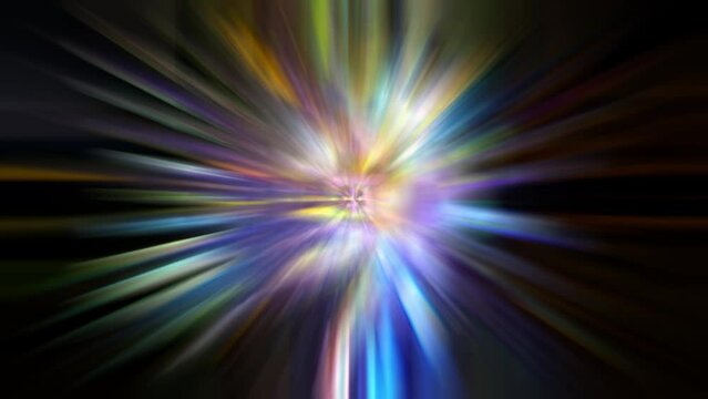 A bunch of colorful neon lights. Cosmic background