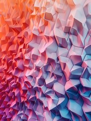 Colorful cube wall