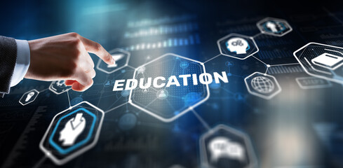 E-learning Education Webinar Online concept. Business Technology