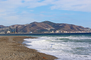 Playa Granada beach in Andalucia, Spain	