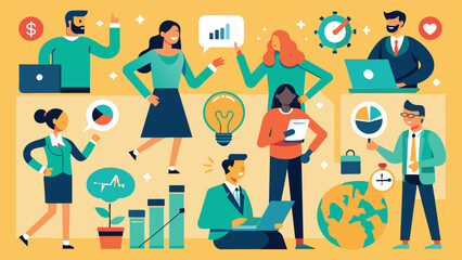 Business Concept illustrations. Mega set. Collection of scenes with men and women