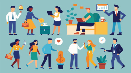 Business Concept illustrations. Mega set. Collection of scenes with men and women