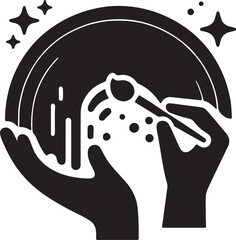 rainbow or color spectrum flat icon for apps and websites