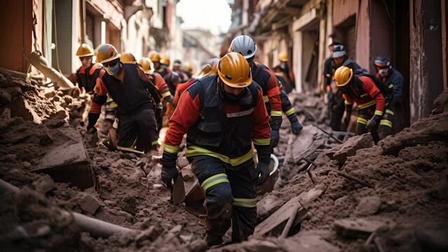Rescue Mission in Destroyed City: Earthquake Emergency Response