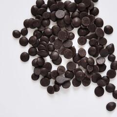 Cacao massa Crude Cacao Isolated on White Background