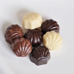 Handmade Chocolate Candies in Shapes