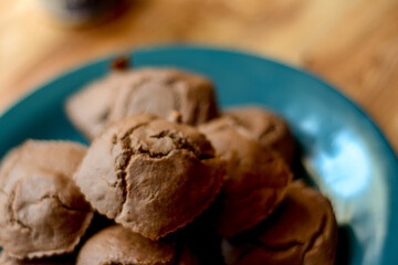 Brownie saliendo del horno