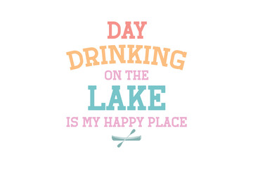Summer Lake Typography T shirt design