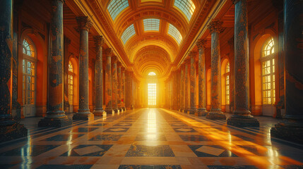 Obraz premium Capture the grandeur of Berlin, Germany created with Generative AI technology