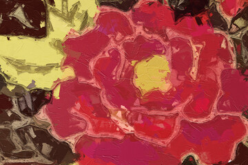 Oil paintings and various flowers, lotus leaves, lotus ponds, mandarin ducks, roses, peonies, flowers, and birds are beautiful