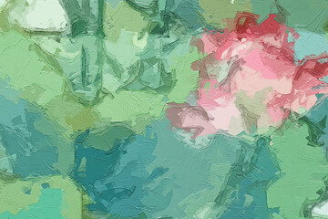 Oil paintings and various flowers, lotus leaves, lotus ponds, mandarin ducks, roses, peonies, flowers, and birds are beautiful