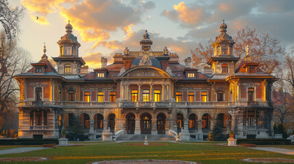 Obraz premium Capture the grandeur of Budapest, Hungary created with Generative AI technology