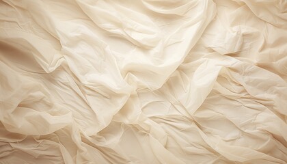Fototapeta premium crumpled white creme paper