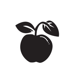 Apple icon on white background. Fruit Icon symbol for your web site design, Apple Icon logo, Apple Icon Vector illustration, EPS10.