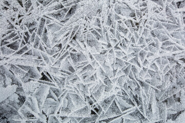 Ice Crystals Formations at the Matanuska Glacier, Alaska