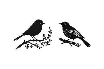 bird vector silhouette. bird drawing arts vector silhouette.