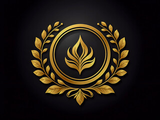 Luxury gold logo design