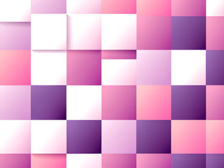 vector background with squares in pink and purple colors
