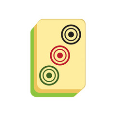 Mahjong icon vector illustration design template