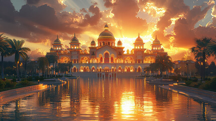 Obraz premium Capture the grandeur of Moscow, Russia created with Generative AI technology