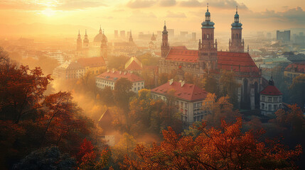 Fototapeta premium Capture the grandeur of Munich, Germany created with Generative AI technology