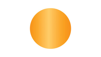 Orange circle centered white background. Simple geometric shape, primary color illustration. Circular object, minimalist design isolated
