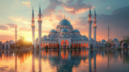 Obraz premium Capture the grandeur of Pristina, Kosovo created with Generative AI technology