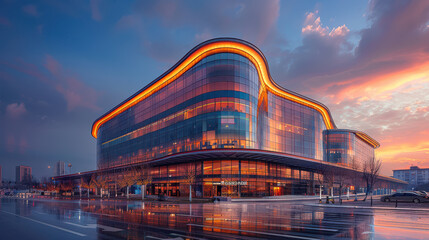 Capture the grandeur of Pristina, Kosovo created with Generative AI technology