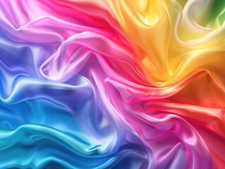 Obraz premium Multicolored wavy design