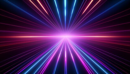 Obraz premium abstract background with neon rays