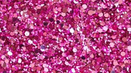 Fototapeta premium Glamorous pink glitter sparkle confetti background for wedding, Valentine’s day, proms and dances, baby shower, birthday party celebration